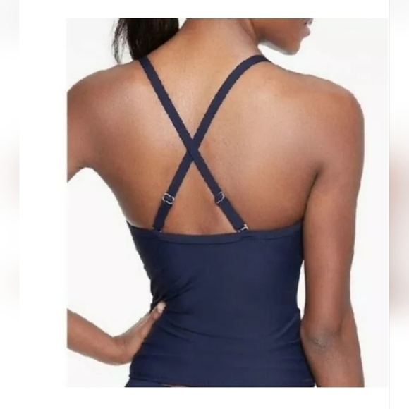 Athleta Blue Twister Tankini Top, sz 40 B/C - Picture 5 of 10